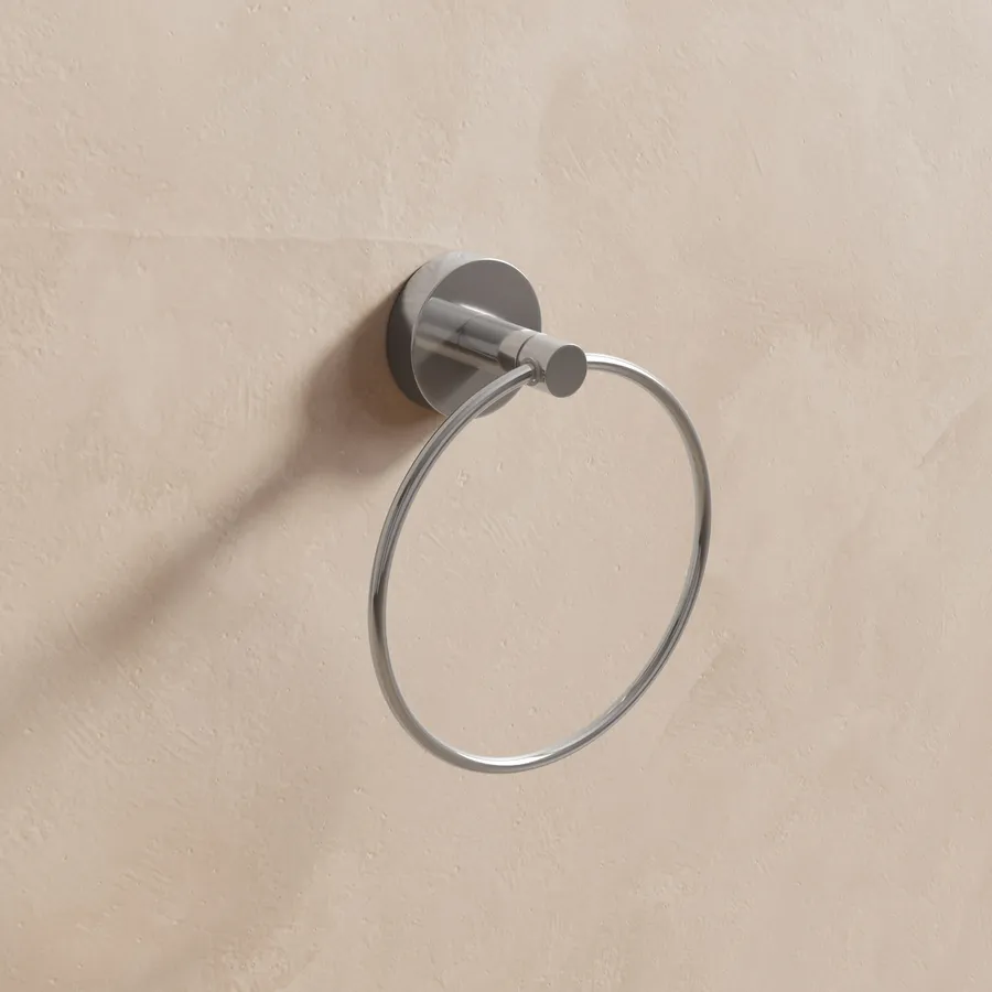 Porta Asciugamani Gatco Mode 5612, Cromato, Design Quadrati Ispirato Ai Cioccolatini, Garanzia A Vita