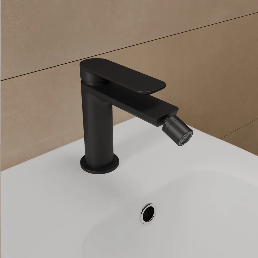 Sapho Cubemix - Miscelatore Per Vasca Da Bagno, Nero Opaco CM010B