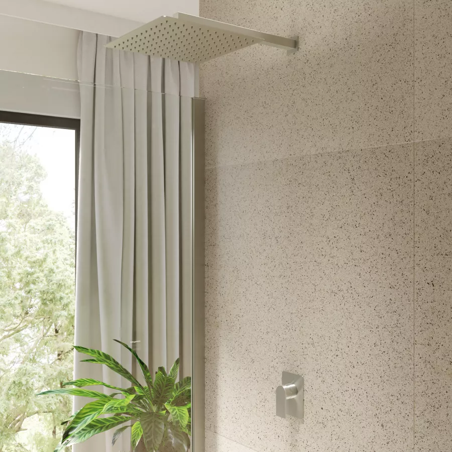 Hudson Reed Trenton Soffione Doccia Fisso - Design Quadrato Ad Incasso - 4
