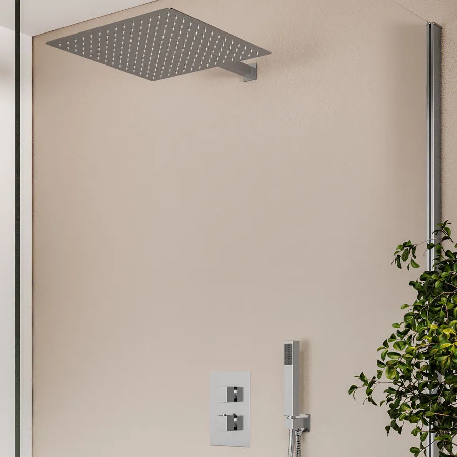 Deviatore Per Braccio Doccia G-Promise 100% Metallo - Soffione Fisso E Manuale