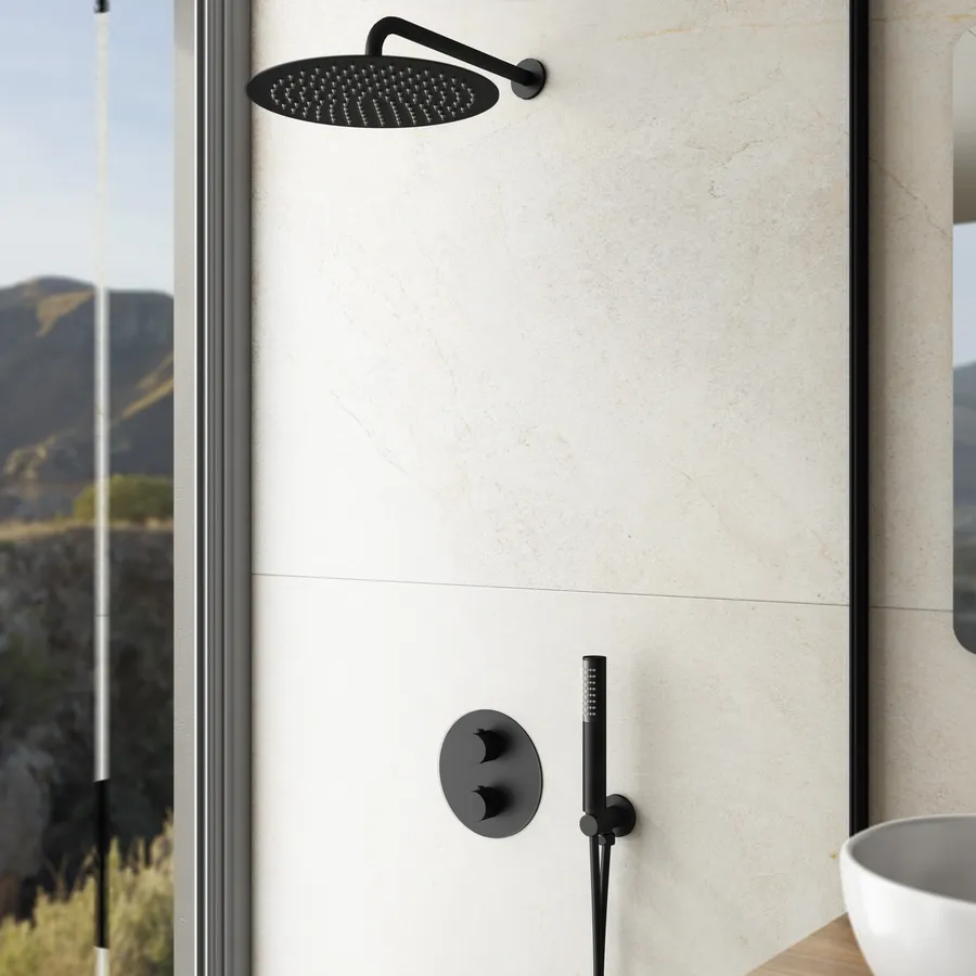 Doccia, Doccia Termostatico Con Valvola Doccia Con Visualizzazione Della Temperatura, Set - Foto 14