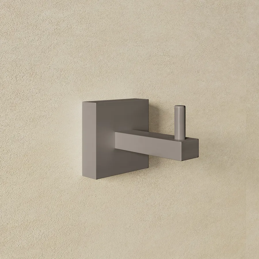 BOLIS ITALIA Appendiabiti Singolo Da Parete In Acciaio Verniciato – Verde – Lunghezza 12 Cm – Made In Italy