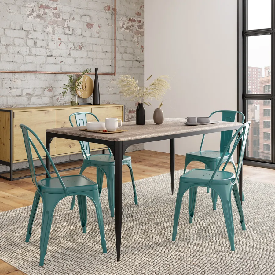 Stile Industriale Tavoli In Metallo Per Interni Tavolo Stile