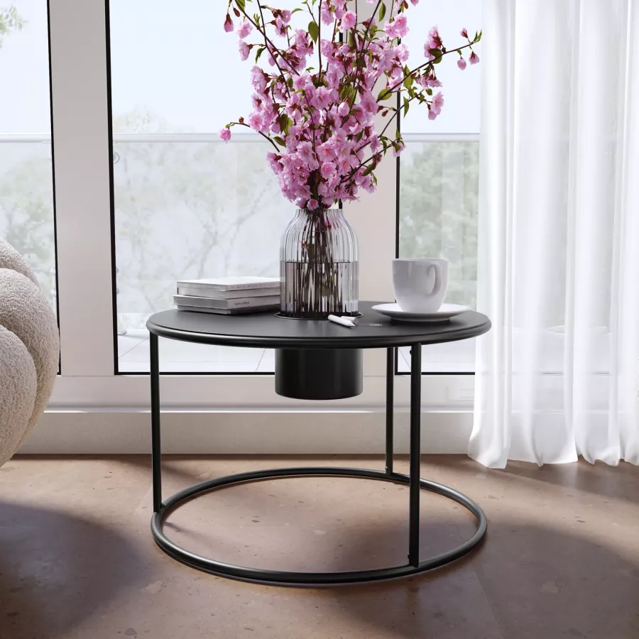 Vaso Con Fiori Secchi Decorativo – Composizione Nordica In Ceramica, Ideale Per Salotto, Casa O Ufficio - 4