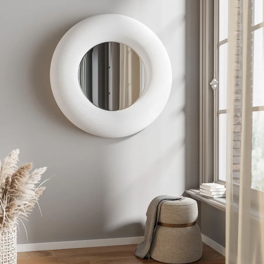 DesignOvation Bacheca In Tessuto Lino Grigio – Cornice Bianca 69,8x110,5 Cm – Appendi Note E Foto