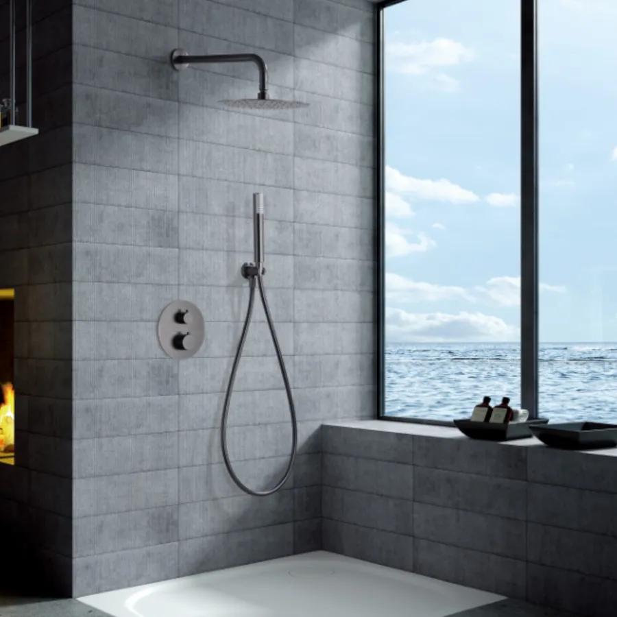 Soffione Doccia Alta Pressione Anticalcare - 2 Funzioni, Getto Pulizia, Cromato - Foto 13