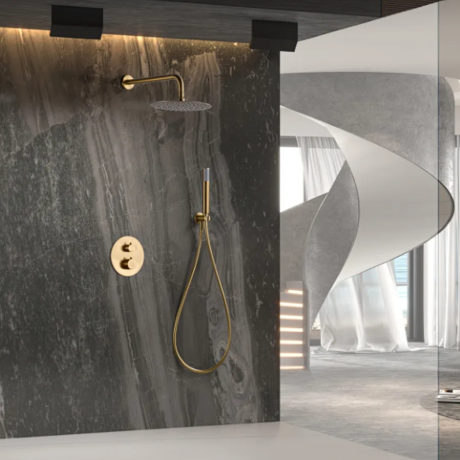 Soffione Doccia Alta Pressione Anticalcare - 2 Funzioni, Getto Pulizia, Cromato - Foto 3