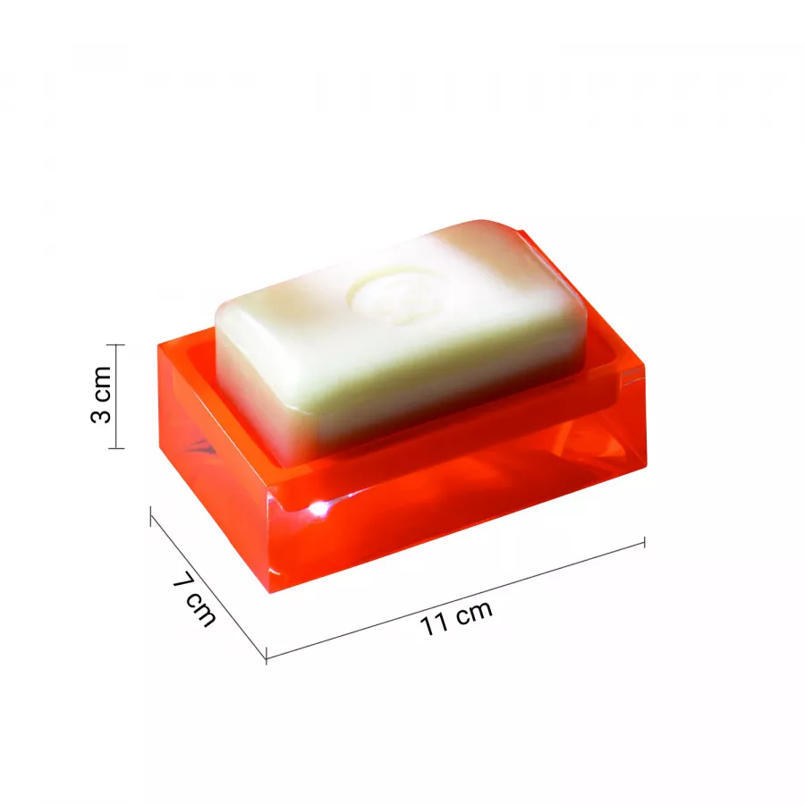 Set Accessori Da Bagno Oro Arancione 3 Pezzi – Portaspazzolino, Dispenser Lozione E Portasapone In Ceramica Lucida