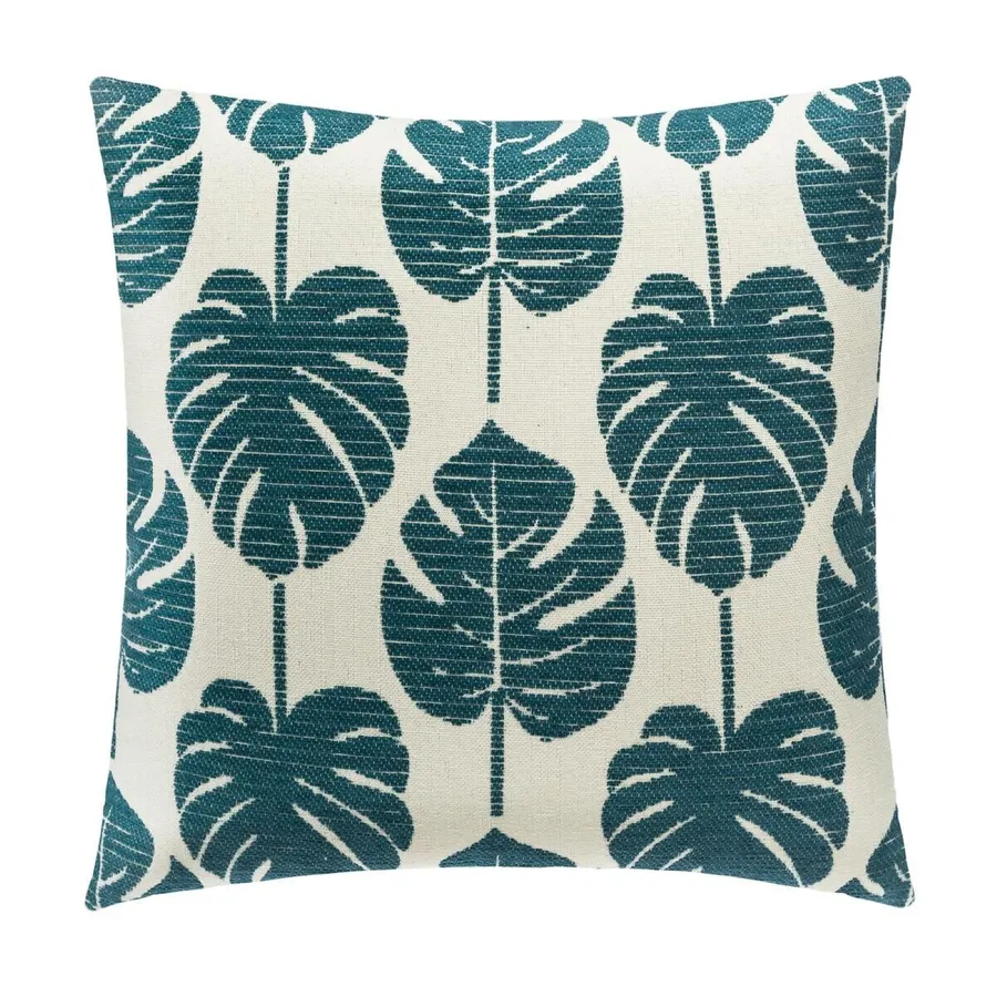 Atmosphera Copricuscino In Ciniglia Blu 40x40cm: Morbidezza E Stile Art Déco - 6