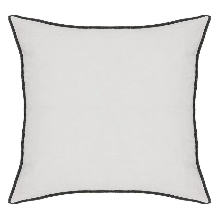 Federa Cuscino 20x60 Cm In Cotone Popeline Bianco Con Chiusura A Stringa - Sfoderabile E Lavabile - 4