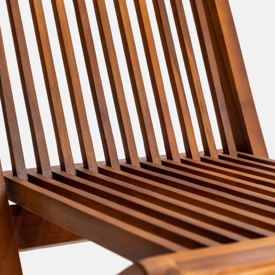 VidaXL Sedie Pieghevoli In Legno Di Teak 2 Pezzi – Con Sedile In Tessuto Bianco Crema, Per Giardino, Patio, Esterno, Design Rustico E Resistente Alle Intemperie