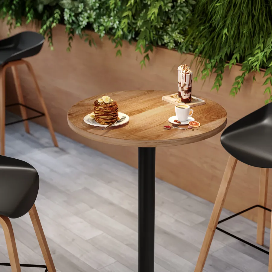 Tavolino Per Gastronomia Tavolino Da Bar Rotondo CLP Design