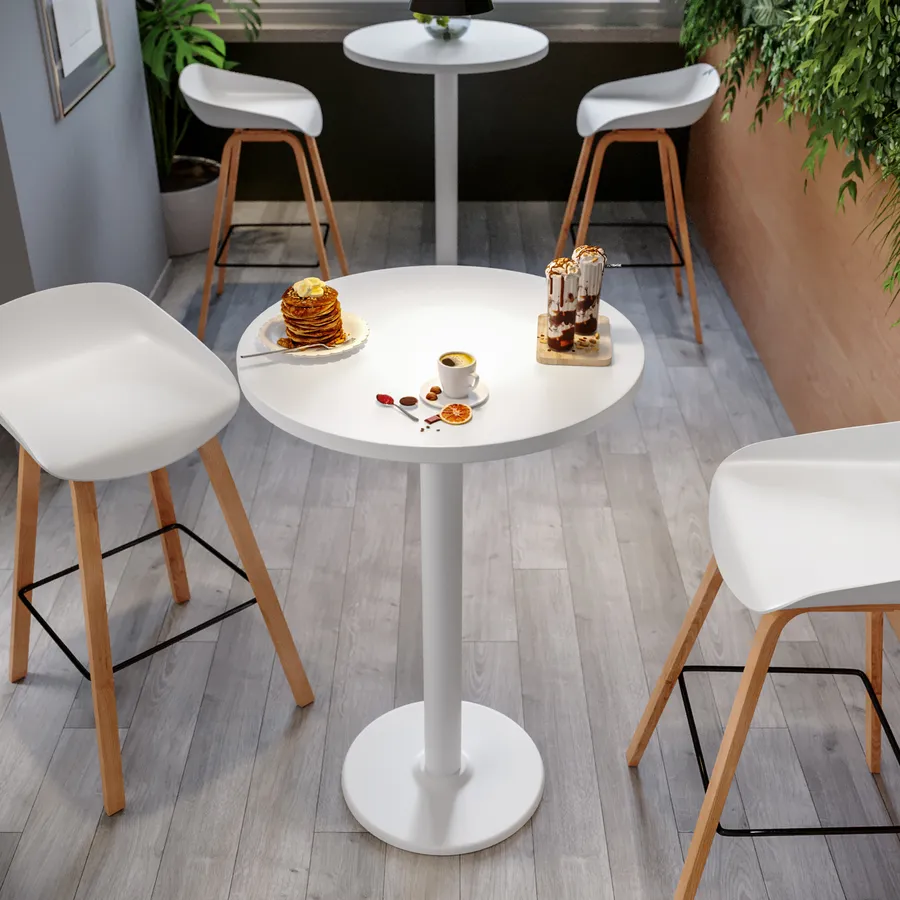 Tavolino Rotondo In Acrilico Trasparente - Moderno, Elegante Per Soggiorno O Ufficio 30x30x40 Cm - Foto 6