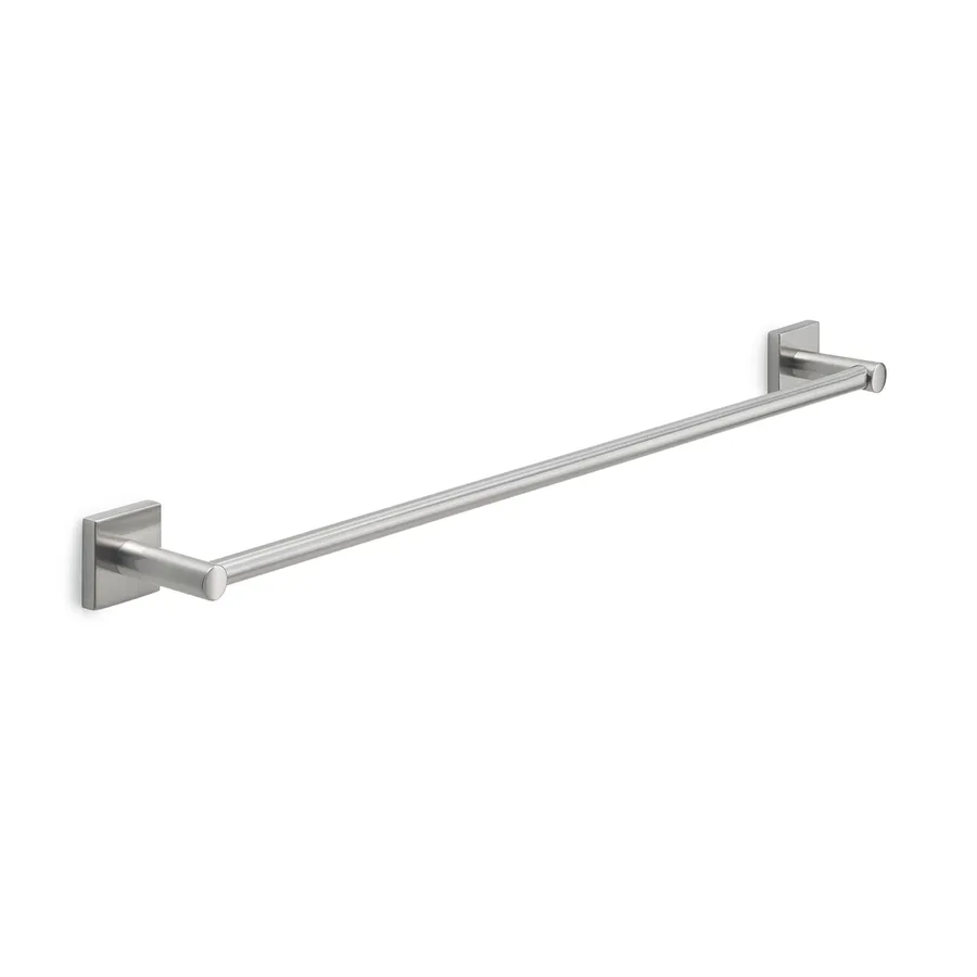 Set Portasciugamani BOZWELL 5 Pezzi Acciaio Inox Nichel Spazzolato - Accessori Bagno 60 Cm