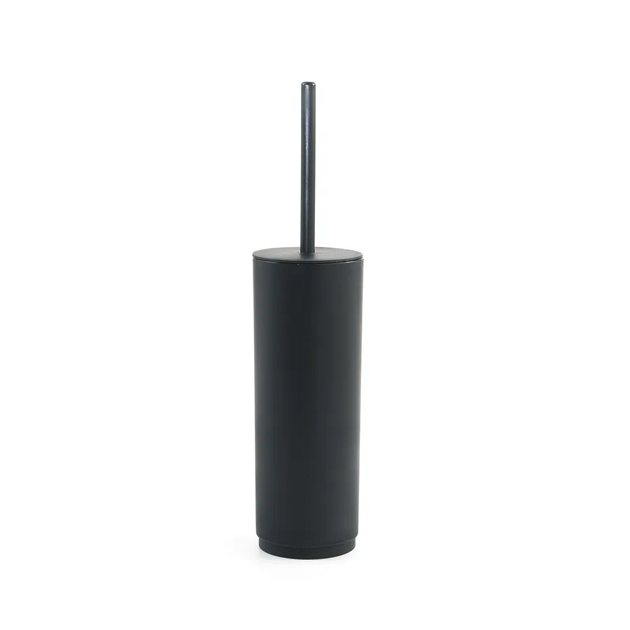 Excelsa portascopino con scopino Spa 10,5x37x10,5 cm plastica bianco