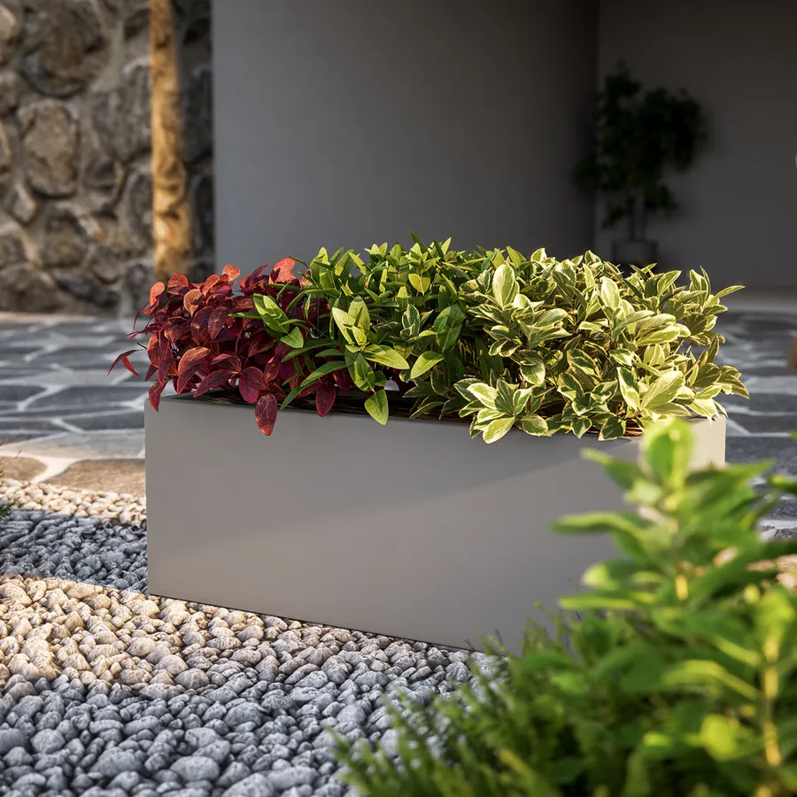 Artevasi Vaso Venezia Per Balcone 30 Cm Tortora - Rotondo Con Fissaggi Regolabili, Fondo Divisorio - 3