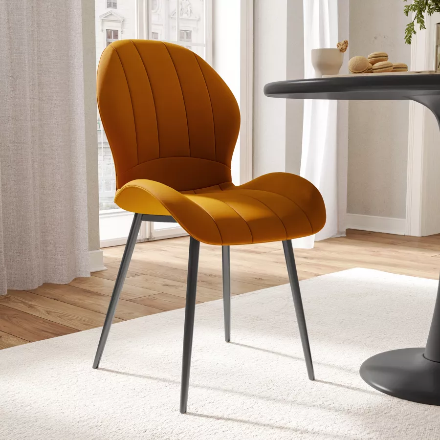 Merax Set di 2 sedie da pranzo moderne con schienale alto, comode