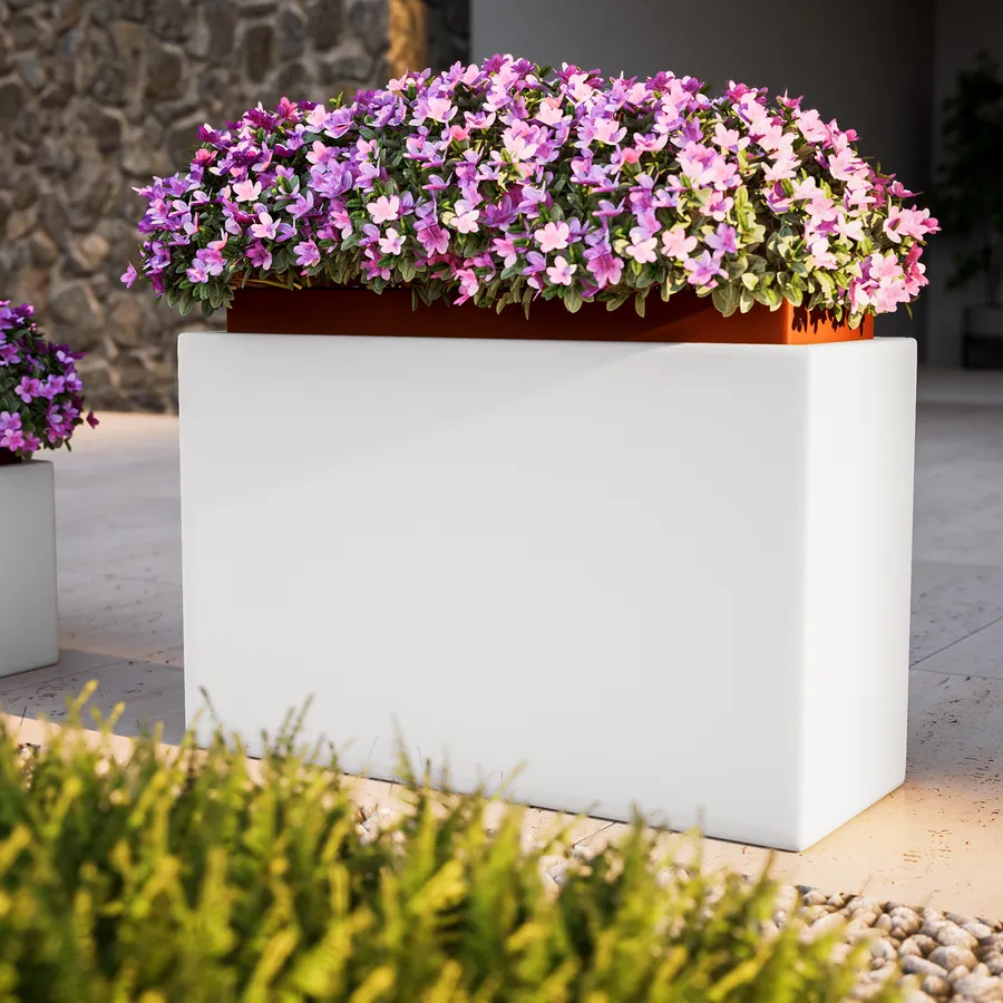 Tavolo 80x80 Bianco In Resina Poli Rattan Plastica Quadrato Da Giardino Esterno 88653794