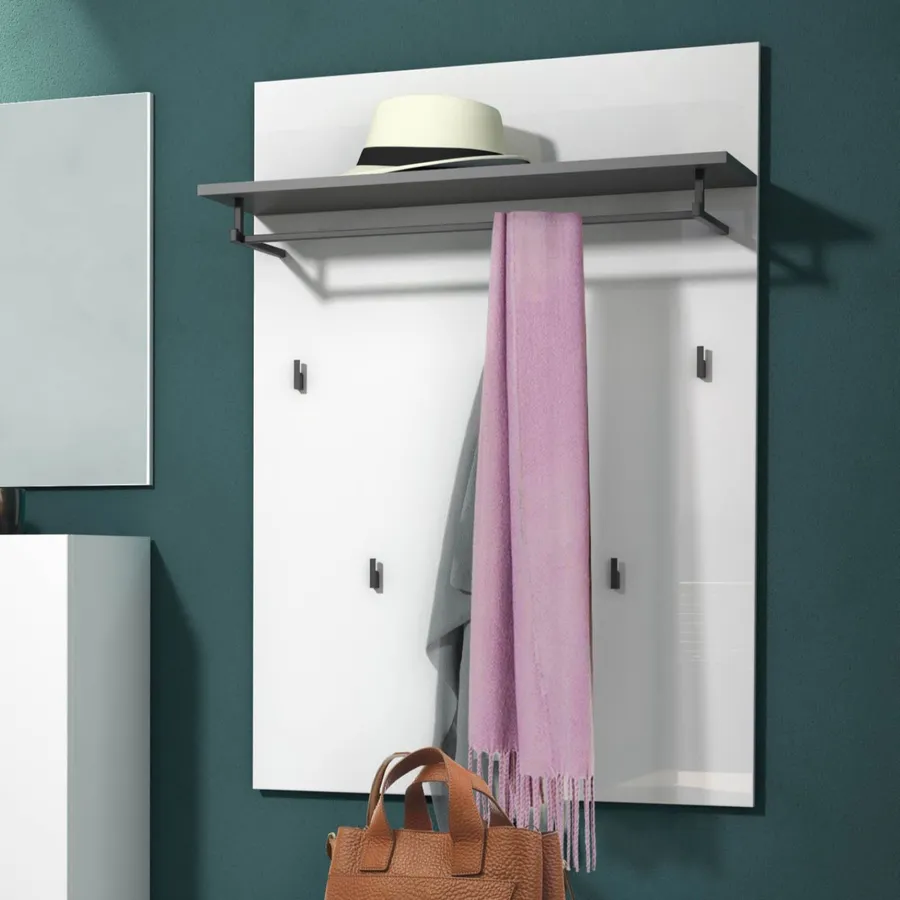 Armadio A 3 Ante E 2 Cassetti Con Appendiabiti - Grigio E Bianco Genius | Maisons Du Monde - Foto 11