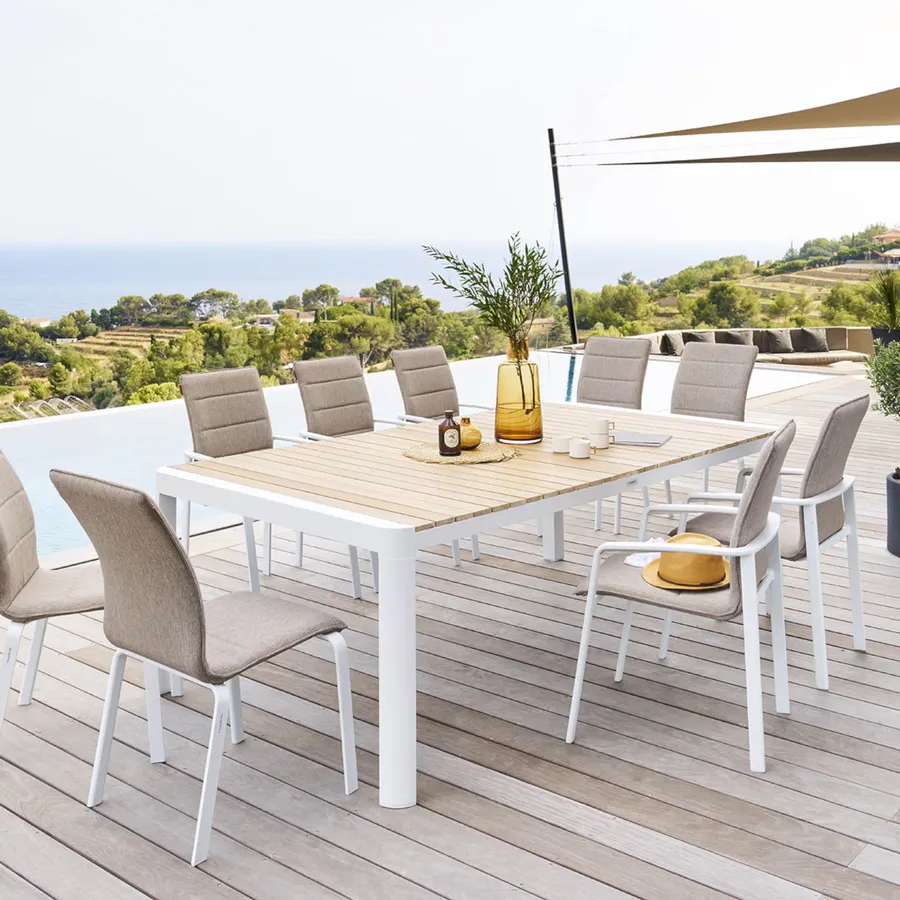 Tavolo Quadrato Tavolo Da Esterno Legno E Ferro Outsunny Mobili