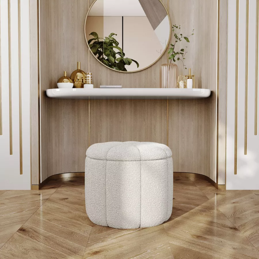 Pouffe Contenitore Pouf Con Contenitore E Seduta In Ecopelle Shine