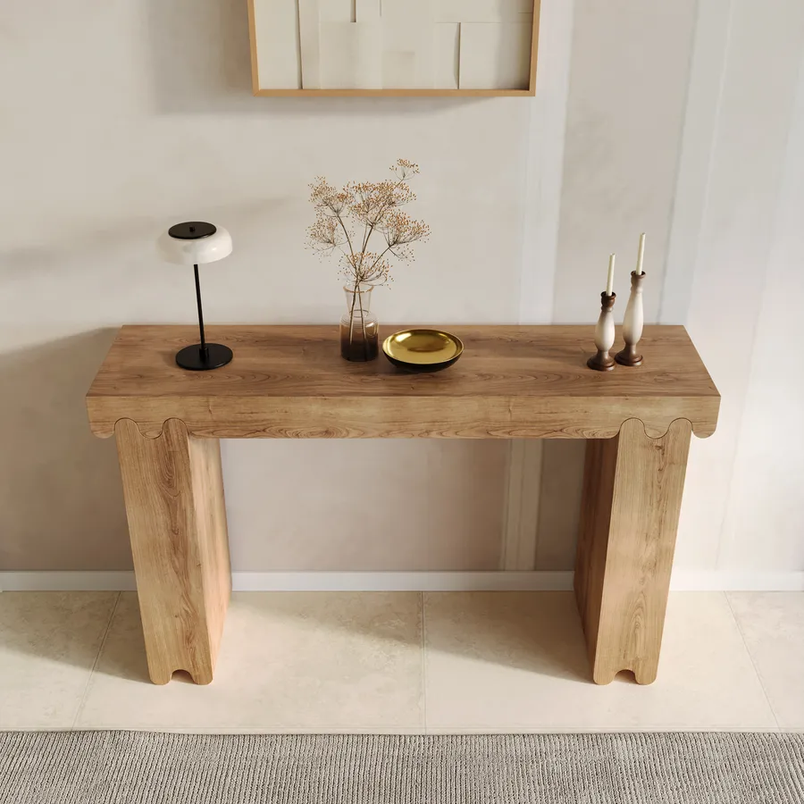 Consolle 130x35 cm in legno di mango naturale Quintus