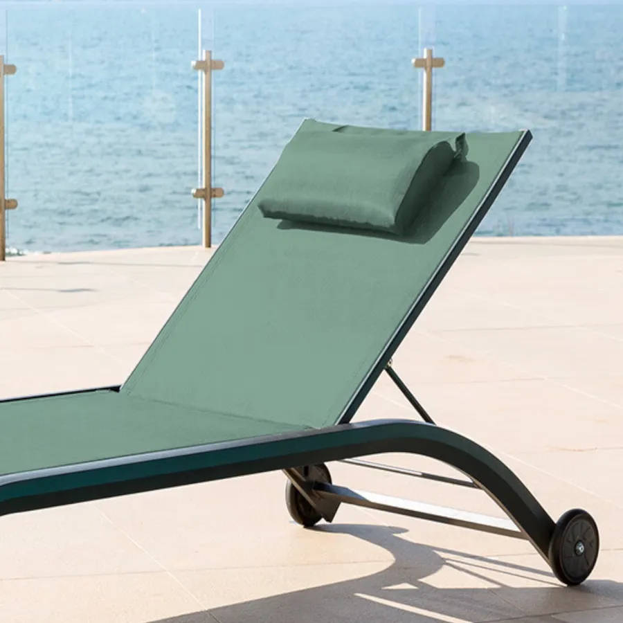 Lettino Prendisole da Giardino con Cuscino in BambÃ¹ cod mxl 44781