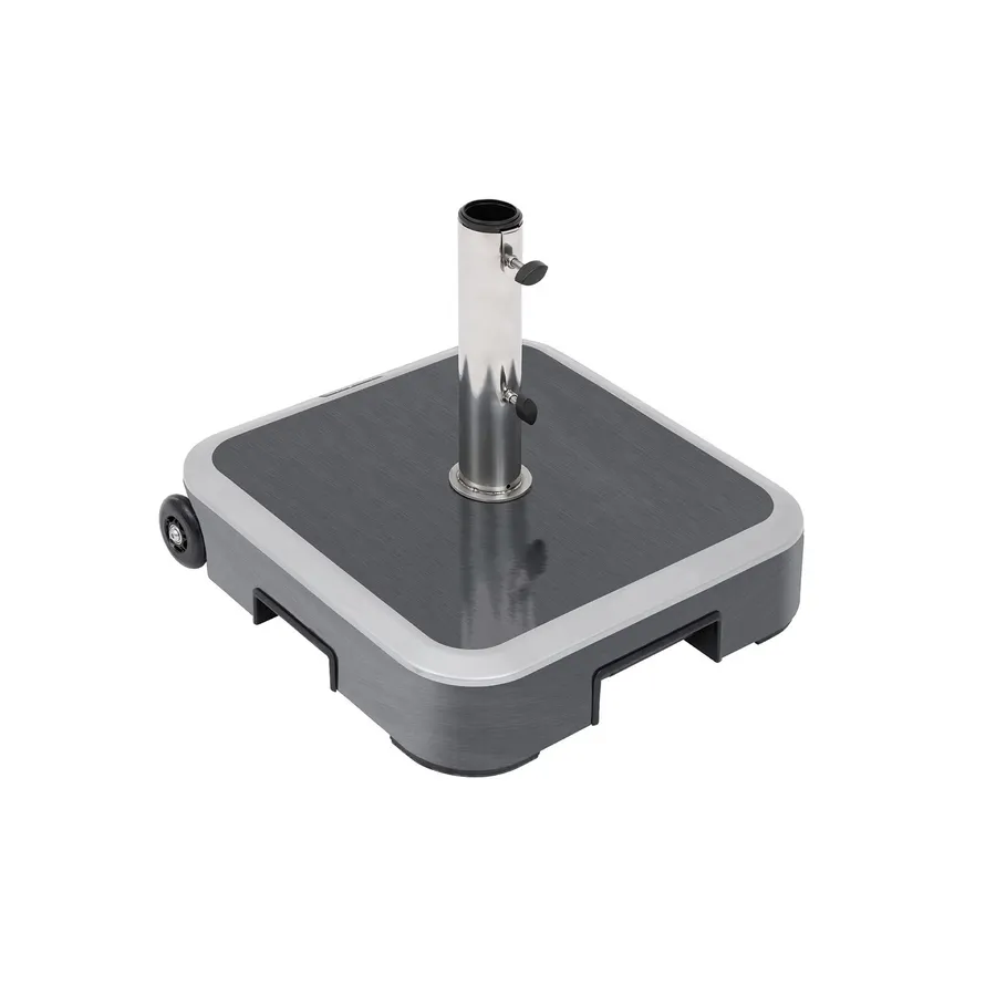 Outsunny Base per Ombrellone con Ruote Riempibile Acqua/Sabbia 70-90kg Nero