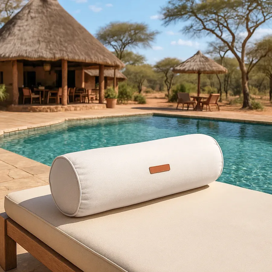 Cuscino Cilindrico Antiacaro 140 Cm | Poliestere Bianco | Lavabile A 40° - Foto 10