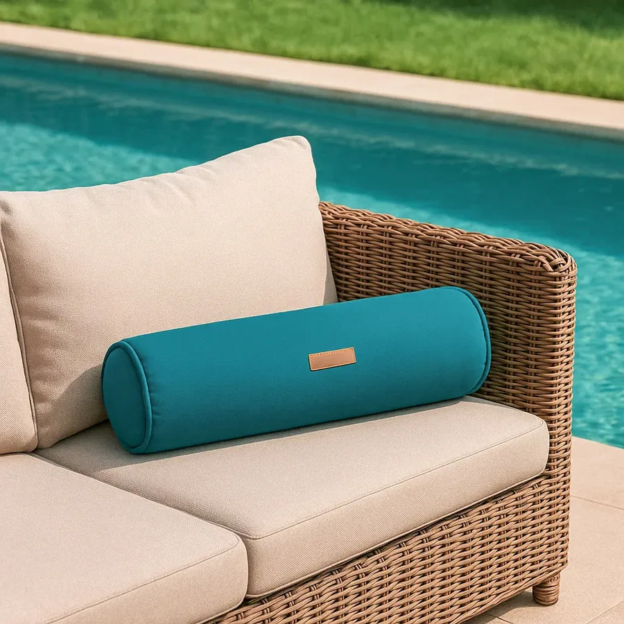 Cuscino Cilindrico Antiacaro 140 Cm | Poliestere Bianco | Lavabile A 40° - Foto 4