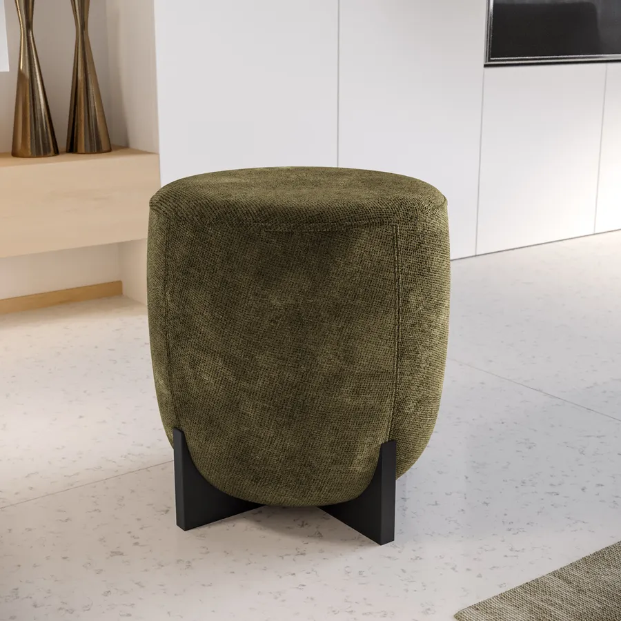 Pouf sacco per bambini ecopelle marrone scuro. Pouf fagiolo moderno