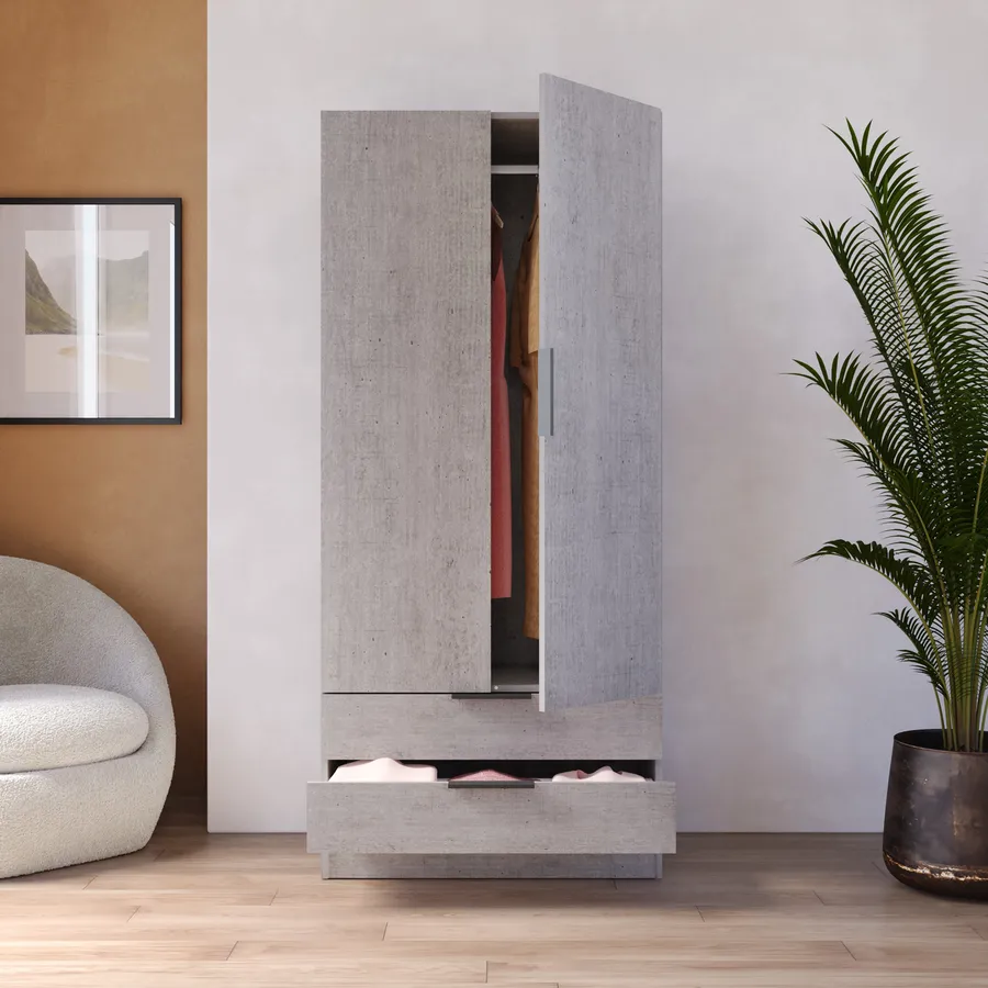 ARMADIO 2 ANTE CON CASSETTI ART. EA02