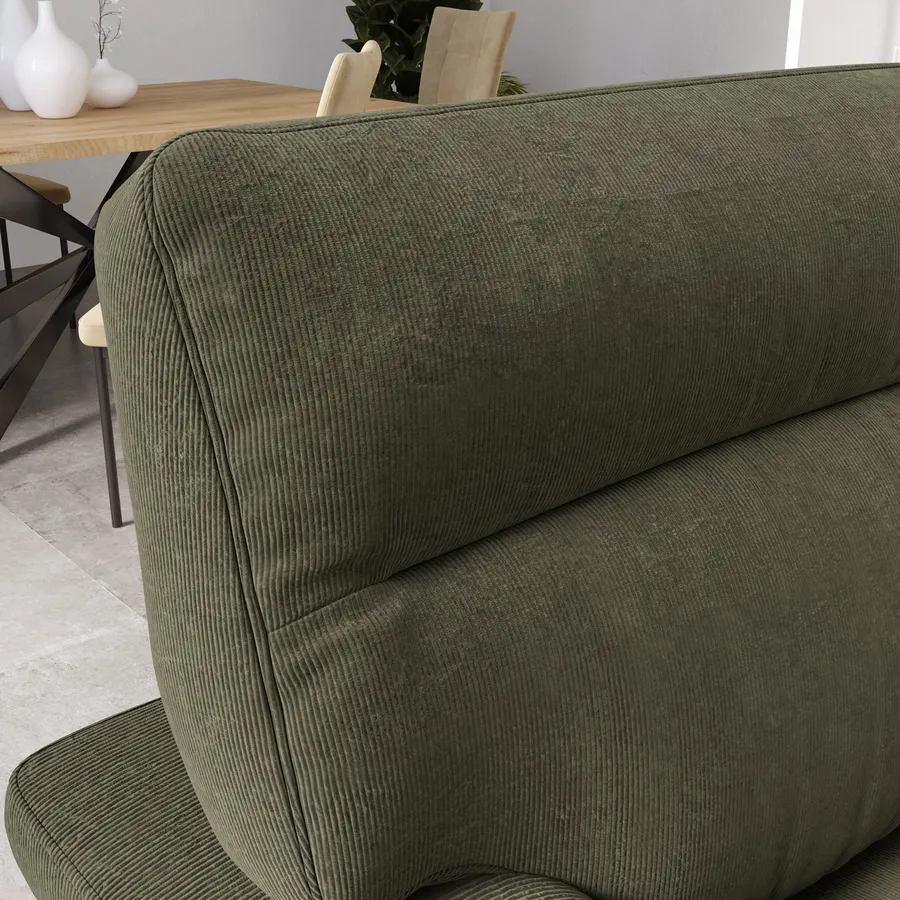 Divano 3 Posti Tessuto Grigio Imbottito Reclinabile Relax Salotto Sofa