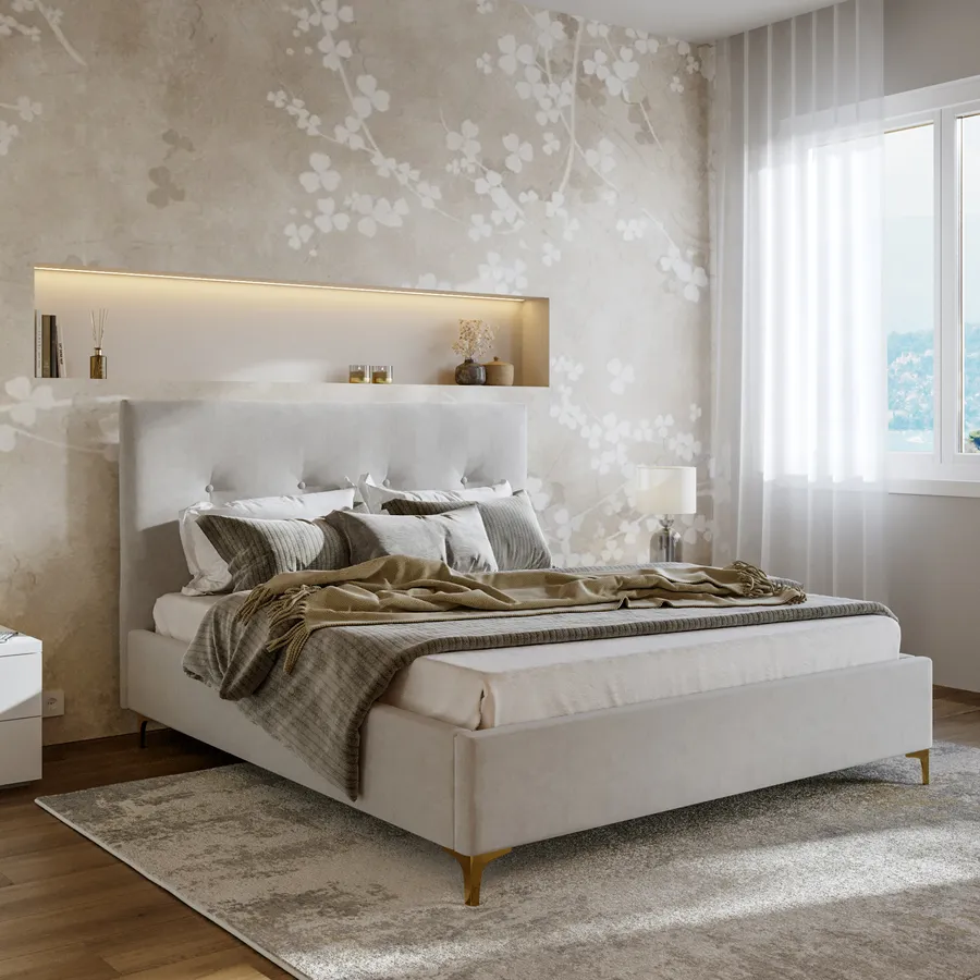 Letto Contenitore Matrimoniale Letto Con Comodini 160 X 200 Cm Con