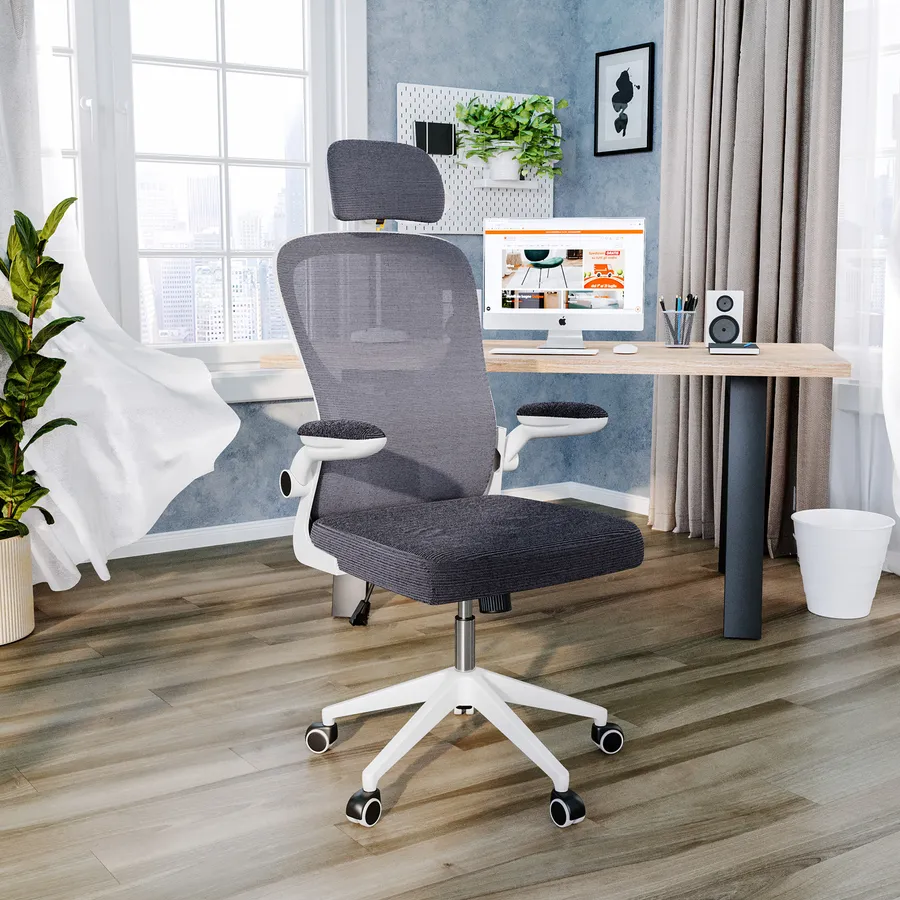 Sedia Ufficio Presidente Ergonomica | Reclinabile Con Braccioli | Rotelle 360° | Imbottitura In Spugna Alta Densità | Nera - Foto 7