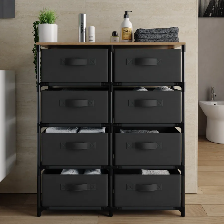 DWVO Cassettiera in tessuto per camera da letto, armadio