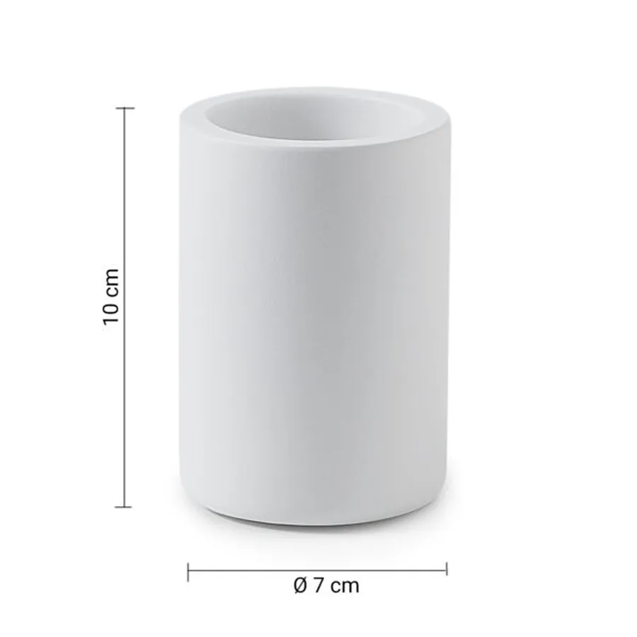 Cestino Per Bagno GEDY Glady - Bianco, 25.4x21.1 Cm, Resina Termoplastica, 2 Anni Garanzia