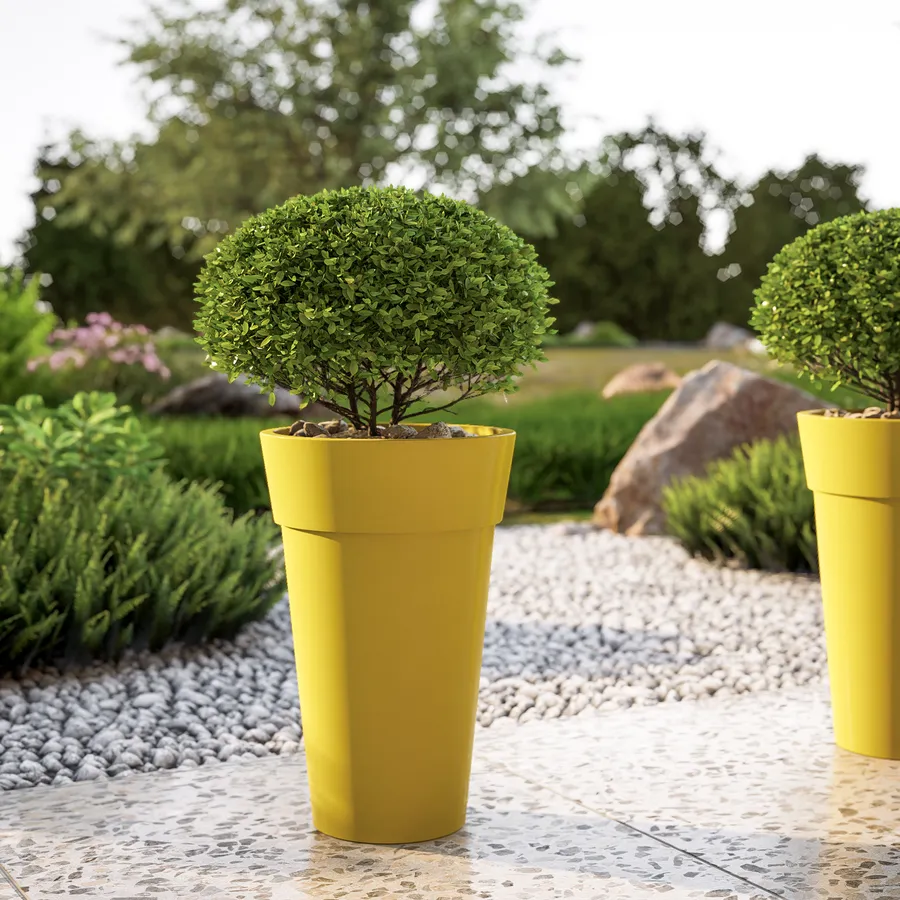 Pentamarket | 8006839032382 - VASO CLEO ø 30 cm ANTRACITE - Veca