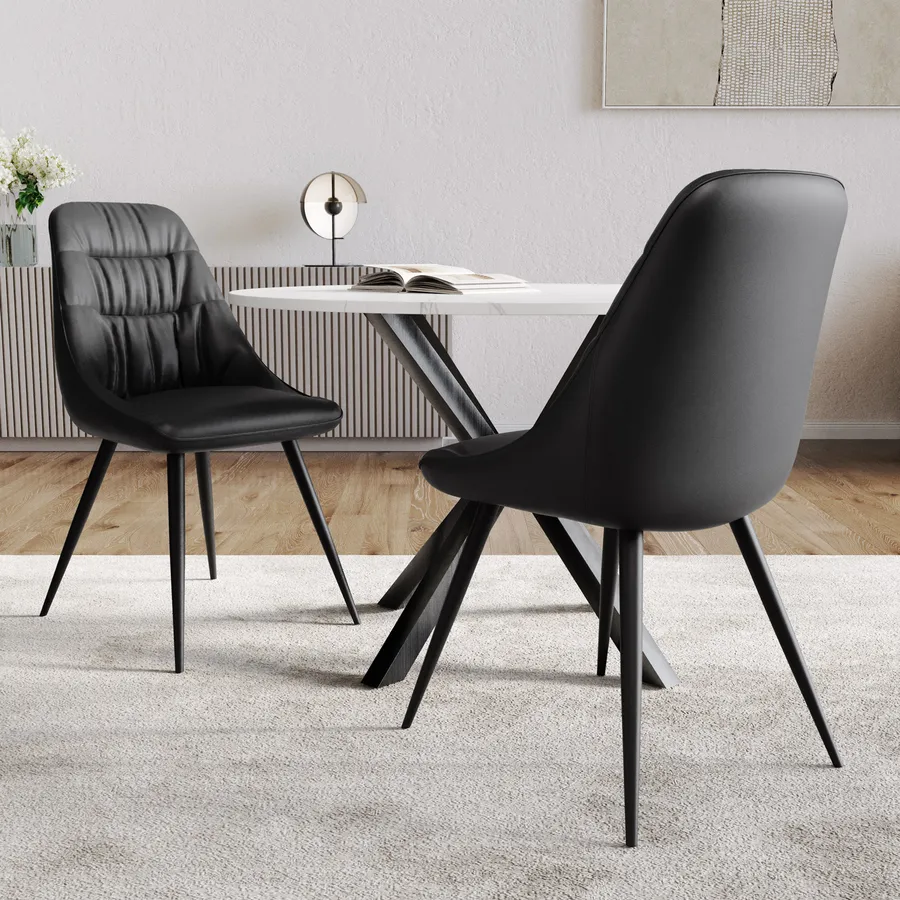 Set Di 6 Sottobicchieri In Similpelle Con Portabicchiere | Antimacchia E Antiscivolo Per Casa E Ufficio