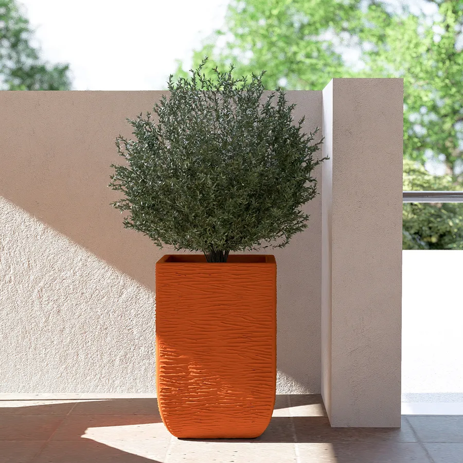 Piante Artificiali Per Esterni SzJias | 12 Pezzi Di Erba Finta UV Resistant | Decorazione Casa E Giardino | Altezza 42 Cm