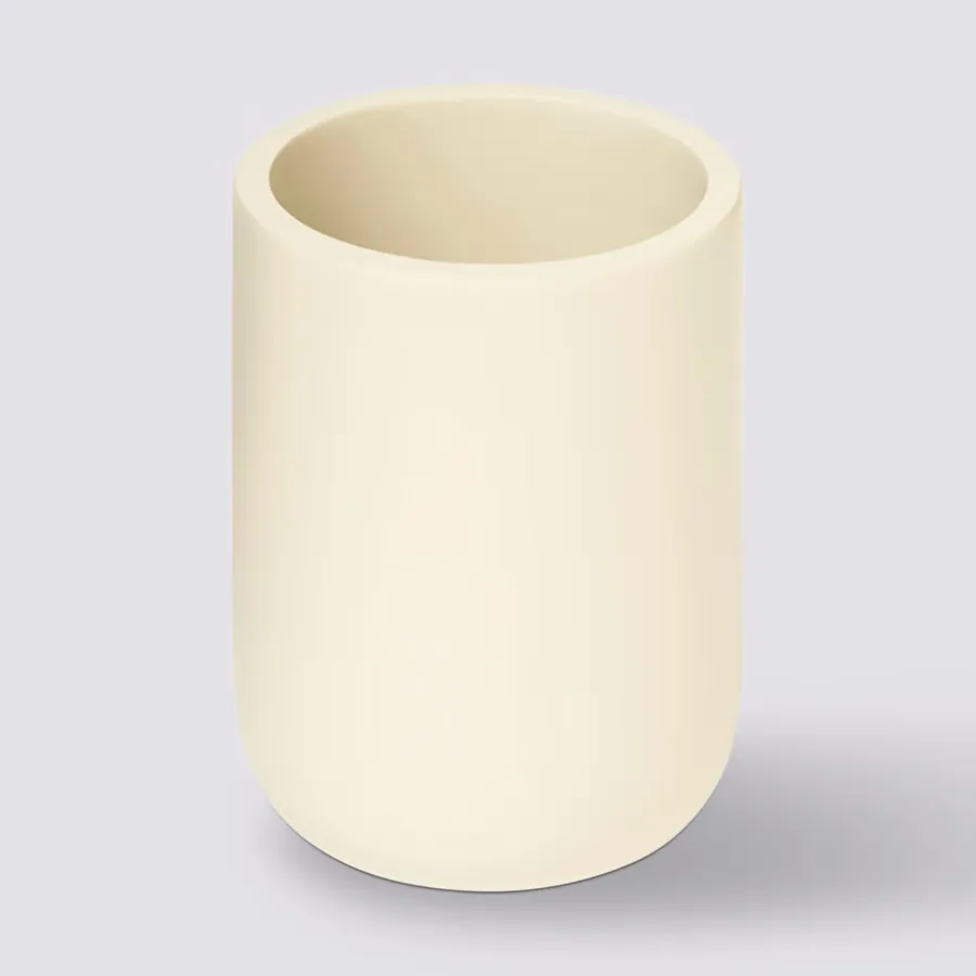 Lavabo Rea Mika In Pietra Composita – Ovale, Avorio, 50x38x15 Cm, Design Moderno Per Bagno