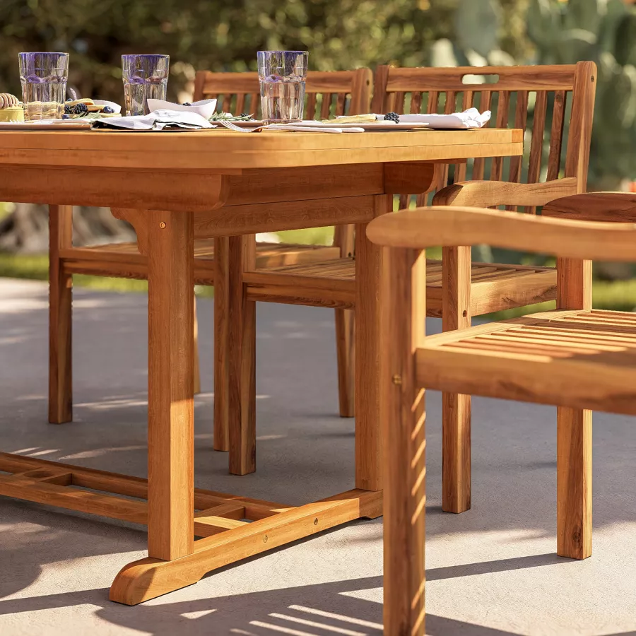 Set Da Bar Giardino 3 Pezzi In Legno Acacia - Con Tetto, Tavolo E 2 Sgabelli, Arredo Esterno Durevole