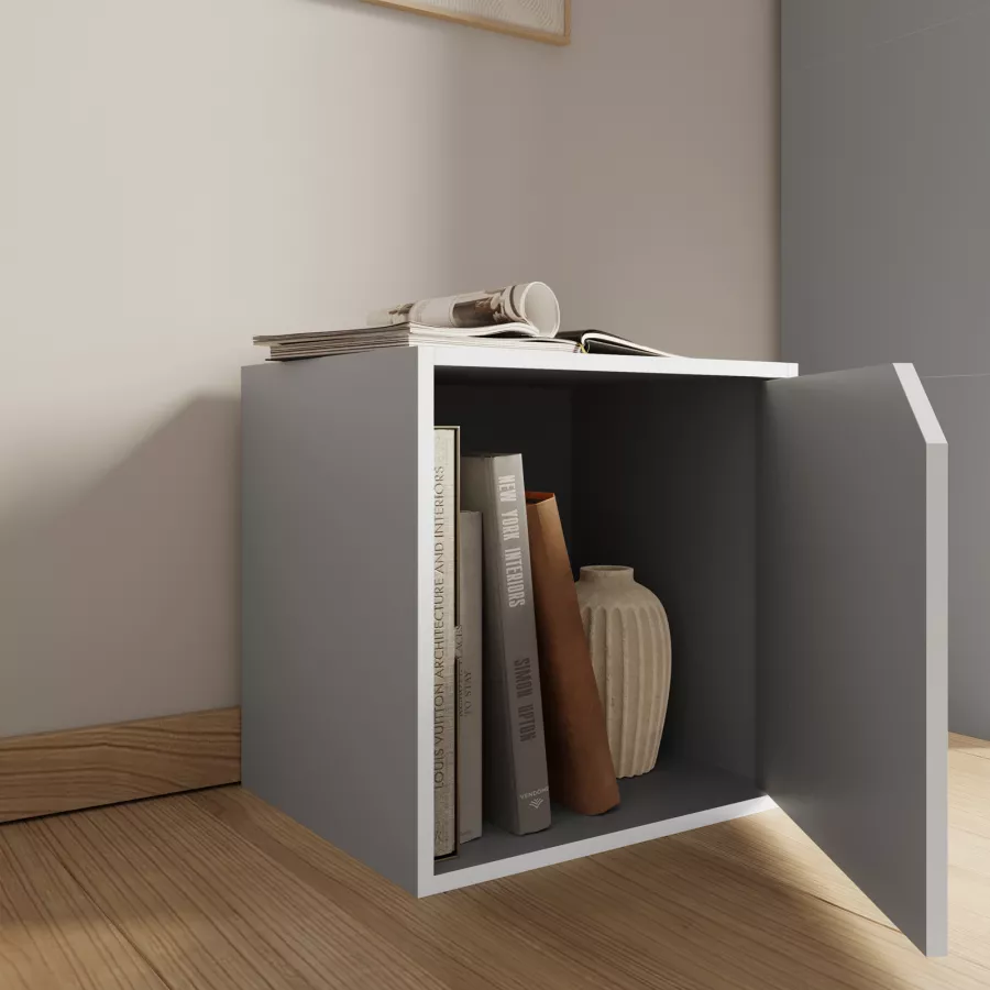 PACHIRA Libreria in Legno a 6 Cubi, 2 * 3 Cubi impilabili Scaffale