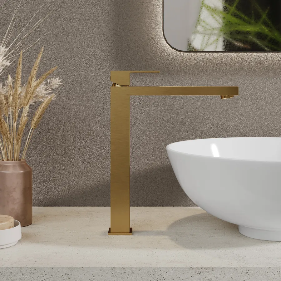 Set 8 accessori bagno a muro tecno in vetro satinato