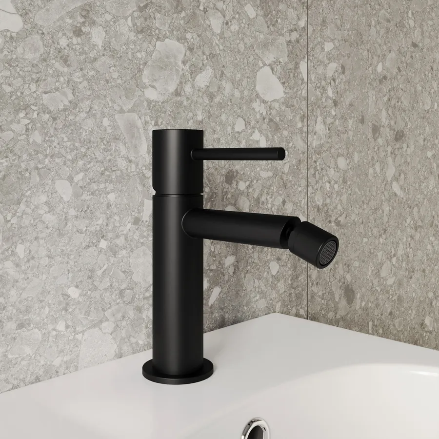 CECIPA Rubinetto Per Lavabo NERO Rubinetto Per Bagno Con Bocca Di Erogazione Rubinetto Monocomando Per Acqua Fredda 87022628