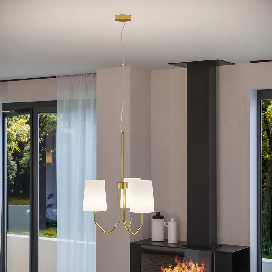 Lampada Da Parete Mezia Oro - Tonda In Metallo Con Fascio Di Luce Ottico, 1xG9, 16 Cm, Per Soggiorno - 4