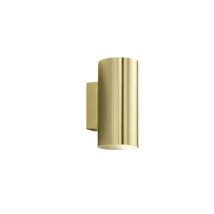Lampada da parete Cantoni, lampada da parete rotonda in metallo color oro, 1 luce, 1 x G9, lampada da lettura moderna con grande effetto luminoso, senza lampadina/e