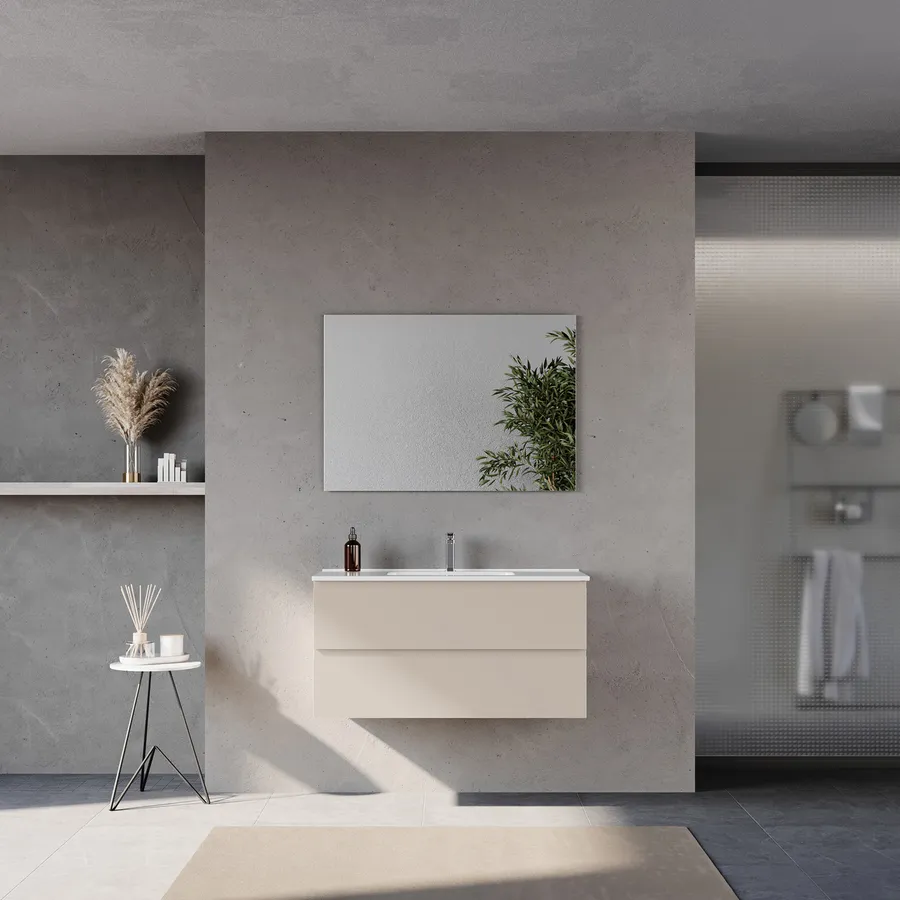 Kit Bagno Tortora Perlato Con Vasca Baby | Dotato Di Sedute Anatomiche E Cassetto Portaoggetti - Foto 9