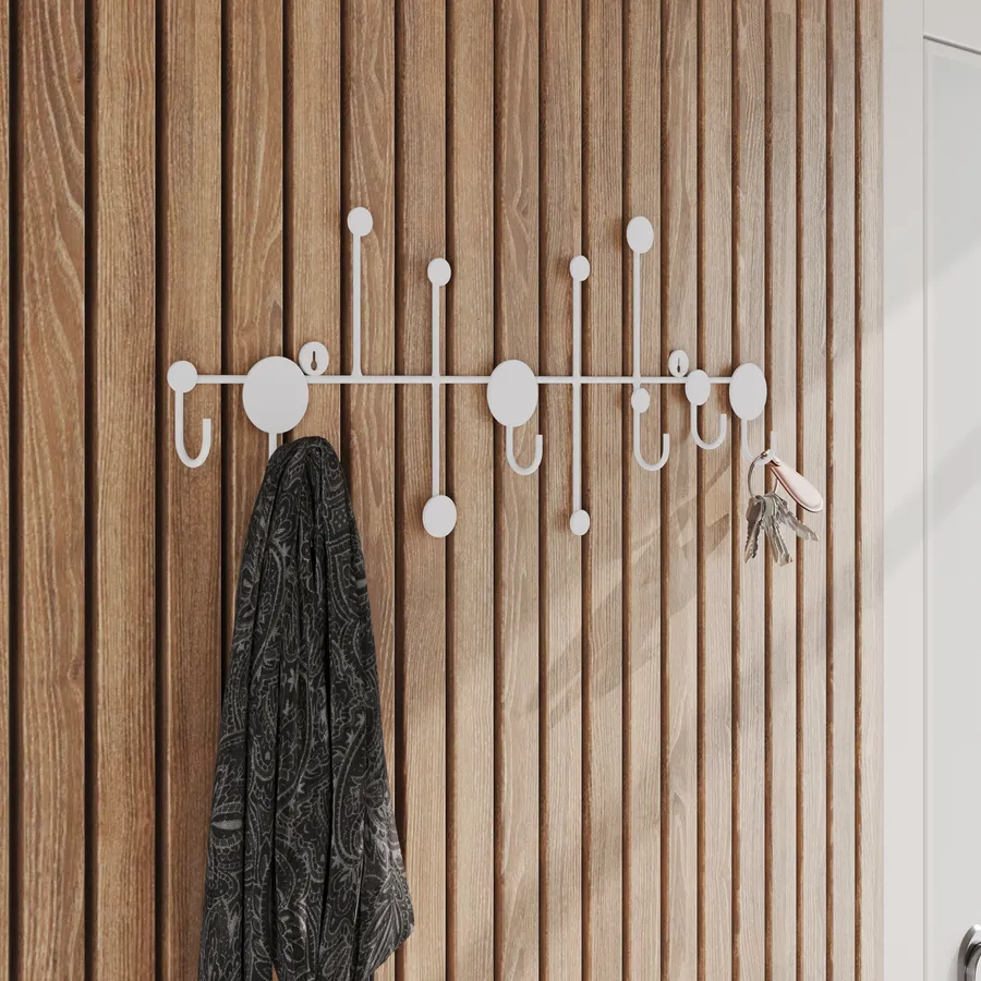 Appendiabiti Vintage LATTCURE - 12 Pezzi In Metallo Per Parete | Bianco, Per Cappotti E Asciugamani - Foto 8