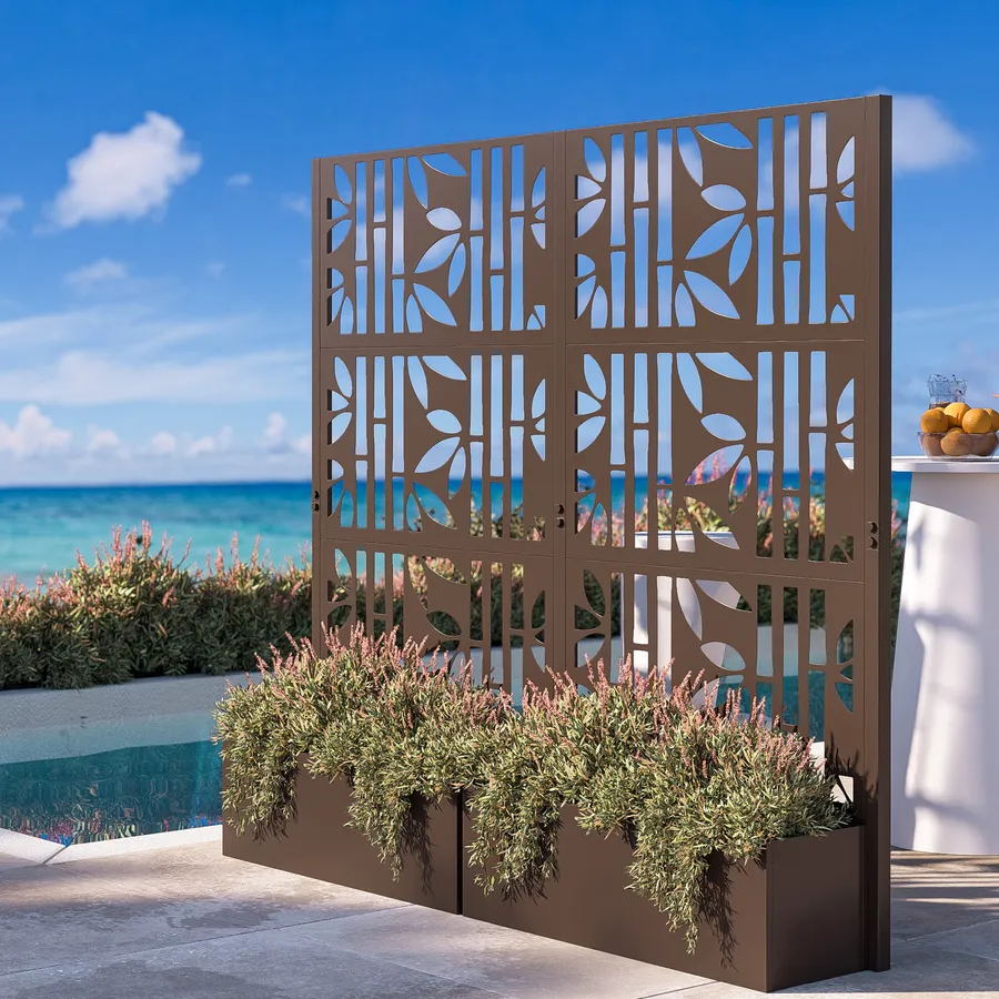 Festnight Fioriera Rialzata In Acciaio Zincato 240x40x77 Cm Grigio - Per Giardino E Orto